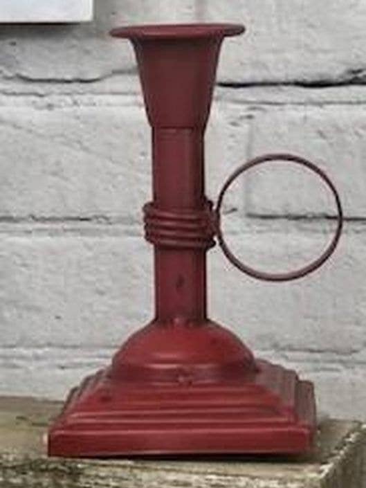 Red Distressed Ring Handle Taper Holder - Small for wholesale by DNS Designs