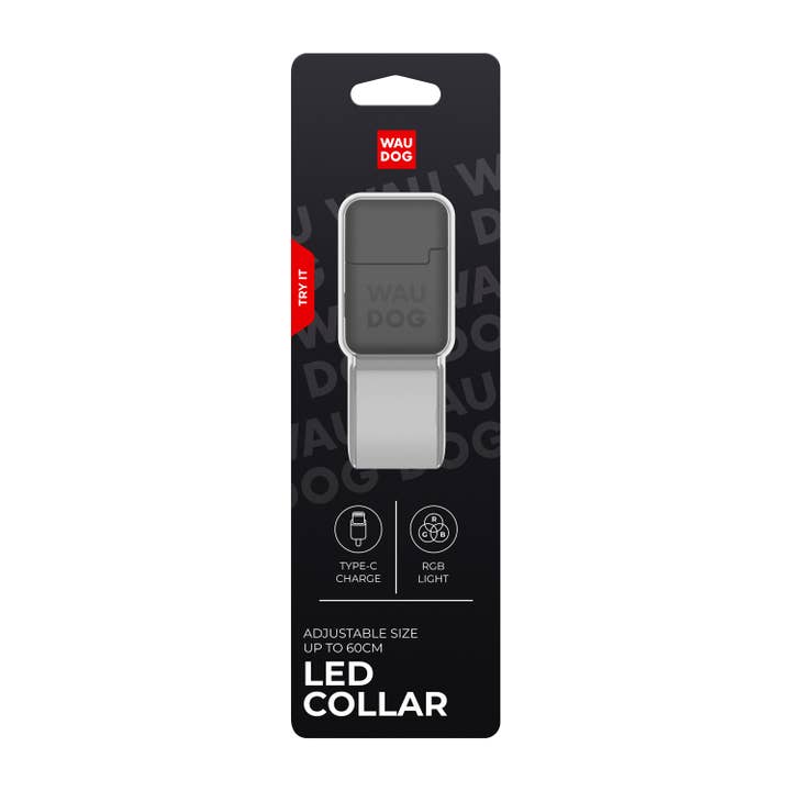 WAUDOG LED Collar — Bright LED, Adjustable Fit & Color for wholesale on Faire5