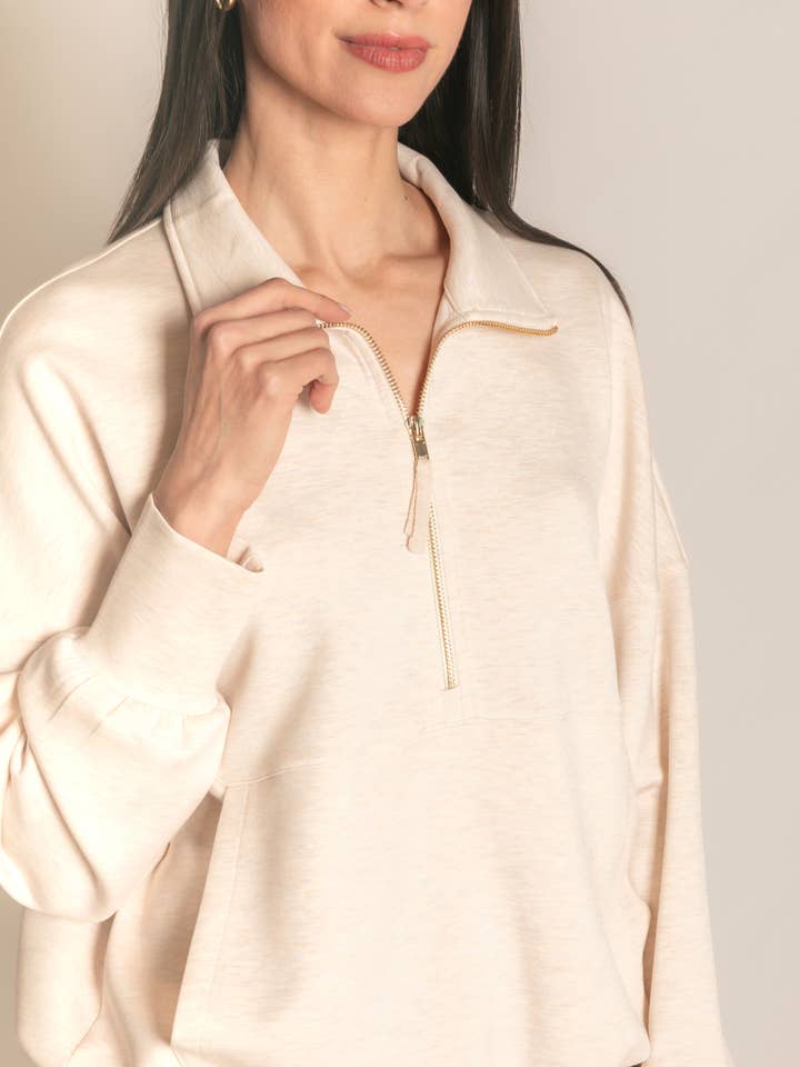 P. CILL – wholesale Sweatshirt - Dam – P. CILL Butter Modal tröja med dragkedja72