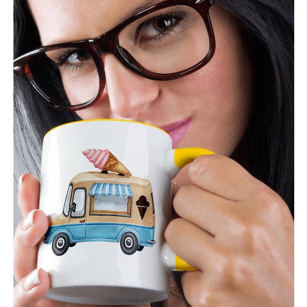 3dRose - Wholesale Coffee Mug - 3dRose, Cute Ice Cream Truck Illustration, Mug1