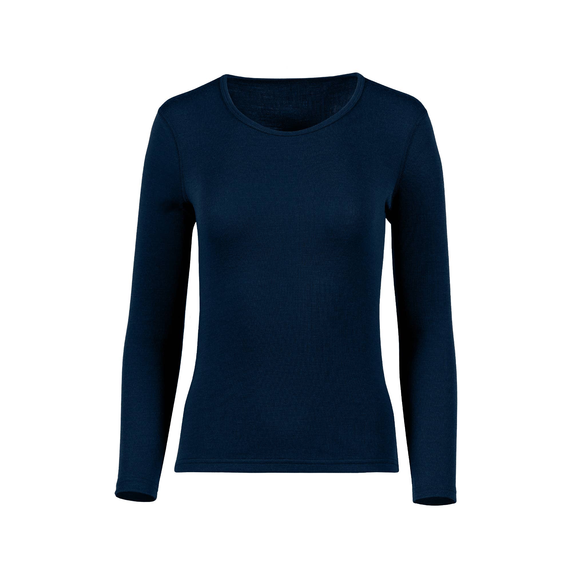 menique - Wholesale Athletic Top - Women's - Women's Midweight Merino Thermal Long Sleeve Tee Dark Green8