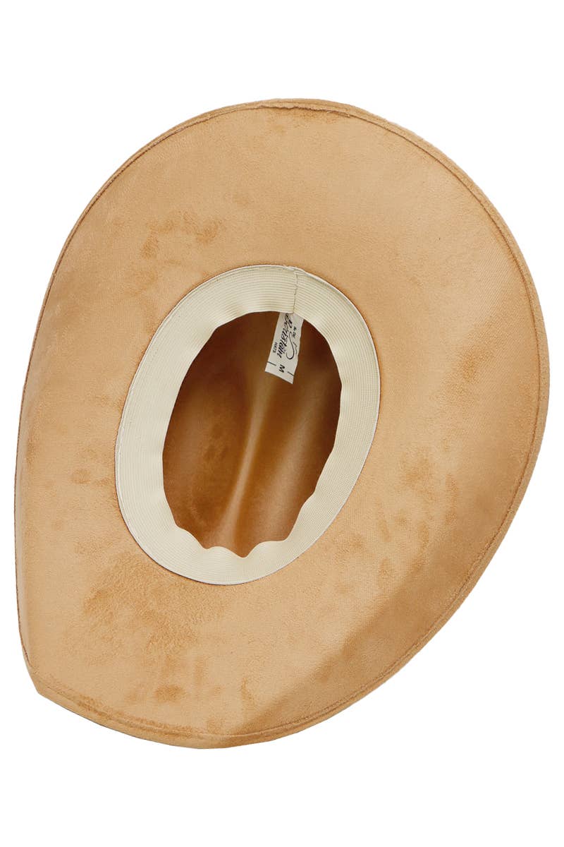 Cap Zone – Engroshandel Cowboyhat - Dame – Falsk nubuck ruskind cutter cowboyhat1