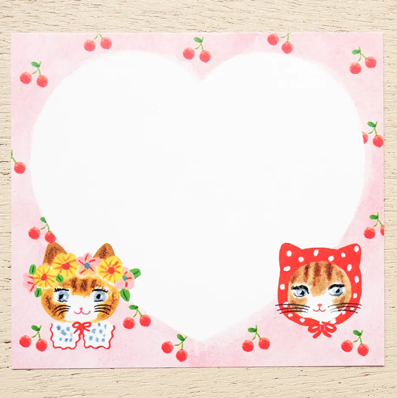 「FUNJI」In Japan - Wholesale Notepad - Aiko Fukawa Block Memo Pad | Niko Niko SMILE Animal Note Set3