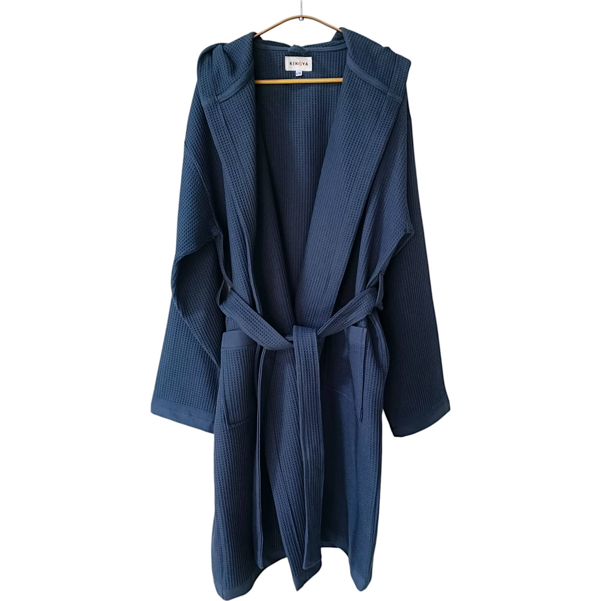 Kikoya – Großhandel Bademantel – Unisex – Stonewash Bademantel Türkische Baumwolle Leicht Kapuze Schnell trocknend4