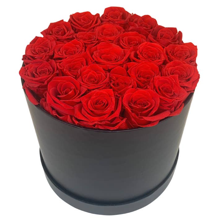verona home and gift - Wholesale Dried/Pressed Flowers - 24 Real Preserved Roses that Last Forever In Round Box 1