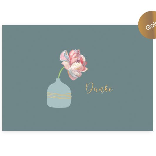 Hey!Cards GmbH & Co. KG - Wholesale Thank You Card - Blume Danke | folding card | Danke