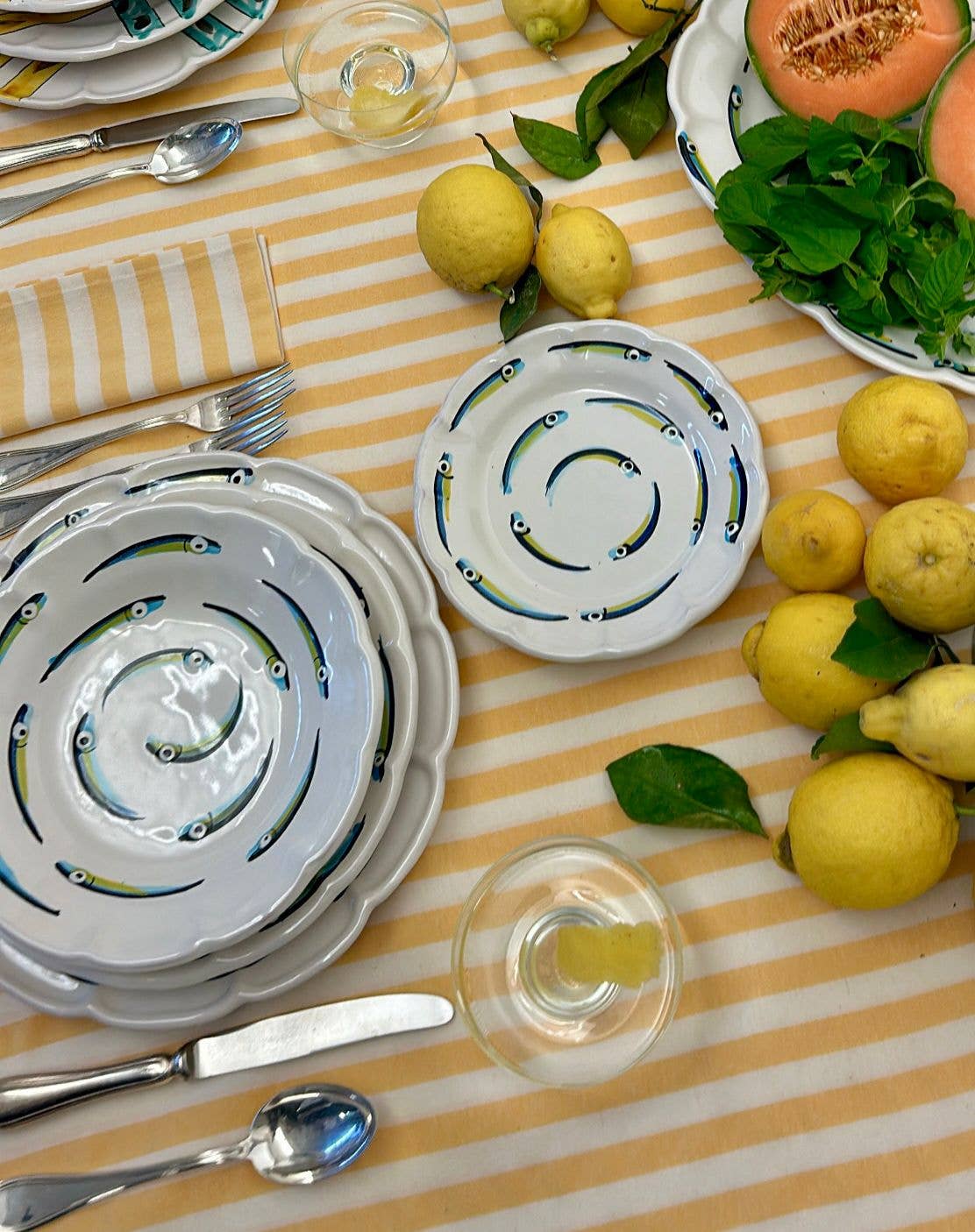 Blu Costiera - Wholesale Dinner Plate - Vietri Alice Plate 31 CM 2