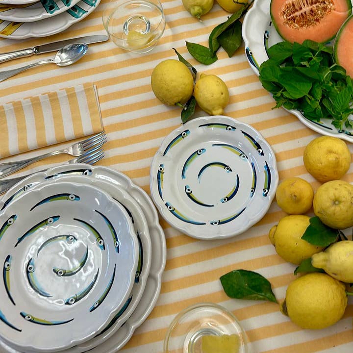 Blu Costiera - Wholesale Dinner Plate - Vietri Alice Plate 31 CM 2