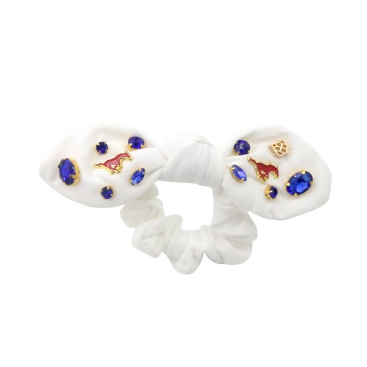 Brianna Cannon – Engroshandel Scrunchie – Kvinder – SMU Hvid Logo Sløjfe Scrunchie