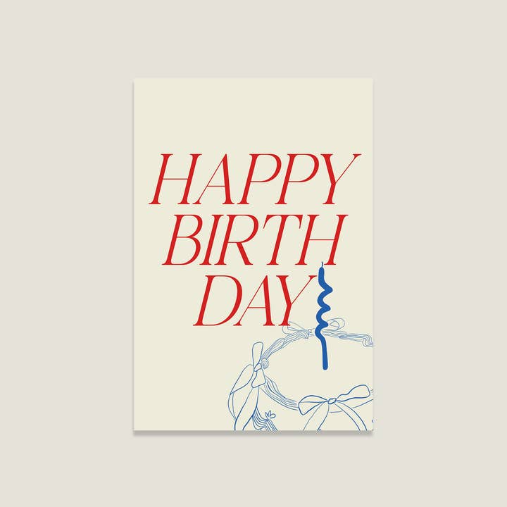 Postcard 'Happy bday' for wholesale by LIFEOFLONE