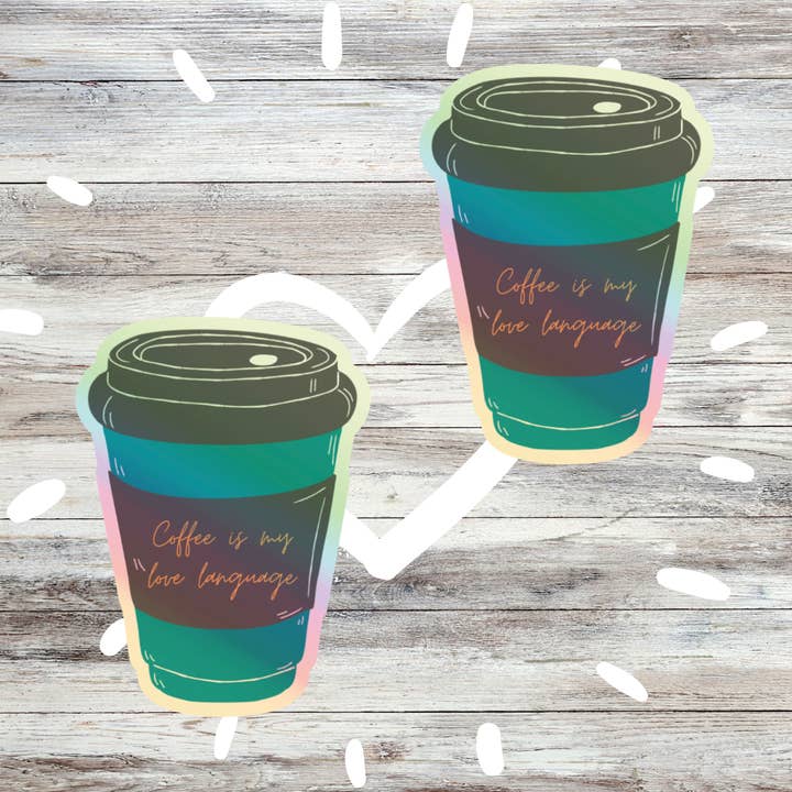 Love Language Sticker for wholesale by Radiant Ginger Designs