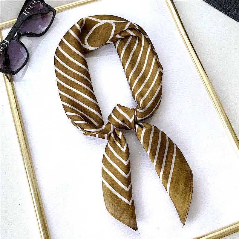 Marayn - Wholesale Scarf – Women's - Retro Chic 70cm Silk Scarf for Timeless Style8