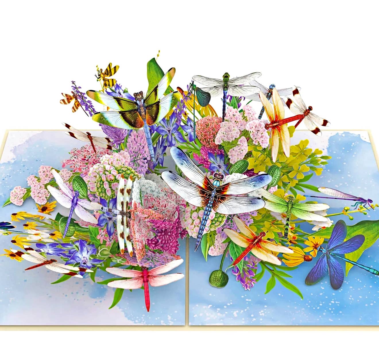 Wonder Paper Art - Wholesale Birthday Card - Dragonflies Pop Up Greeting Card1