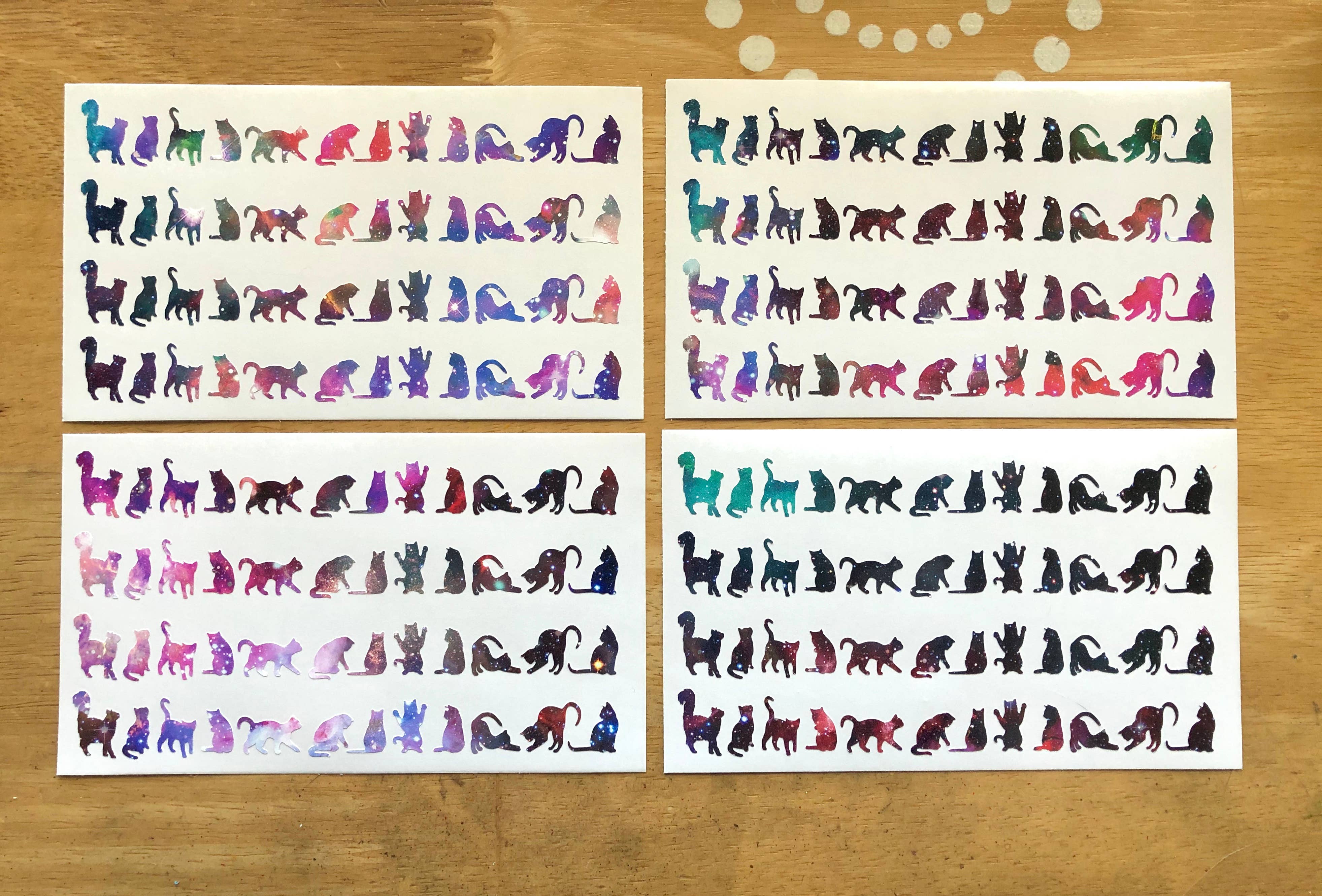 Jaycat Designs – Großhandel Aufkleber – Tiny Galaxy Cat Aufkleber2