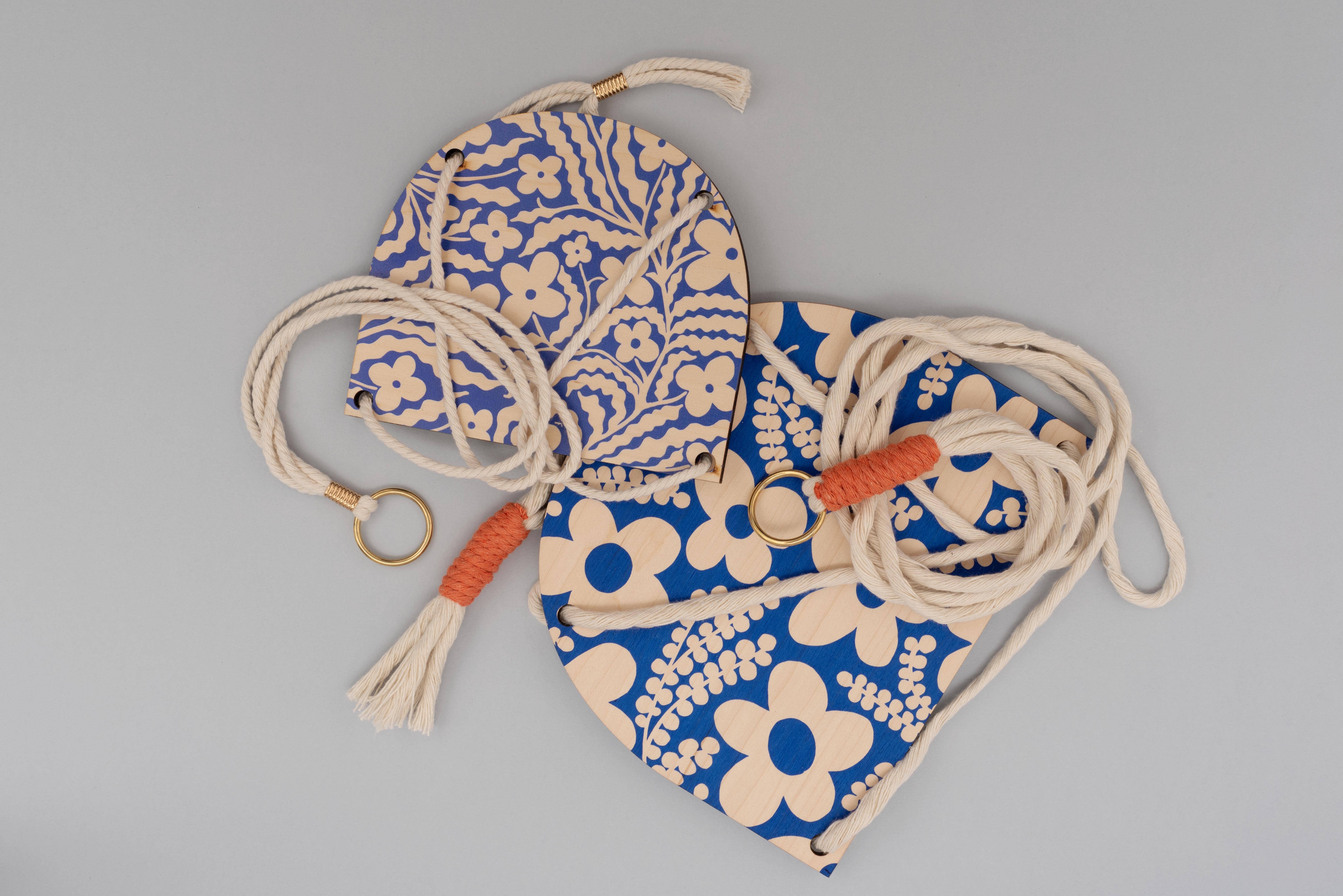 Studio Wald - UK Made - Vendita all'ingrosso Fioriere a sospensione - Mensola da appendere per piante - Primrose - Blu3