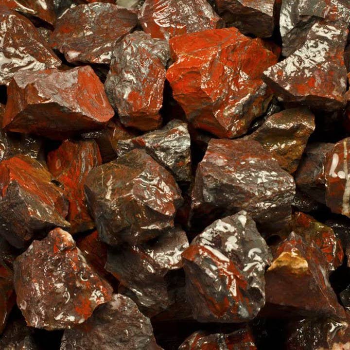Fantasia Mining - Wholesale Spiritual Stone/Crystal - Rough Brecciated Jasper - India - Raw Natural Stones (1 lb)