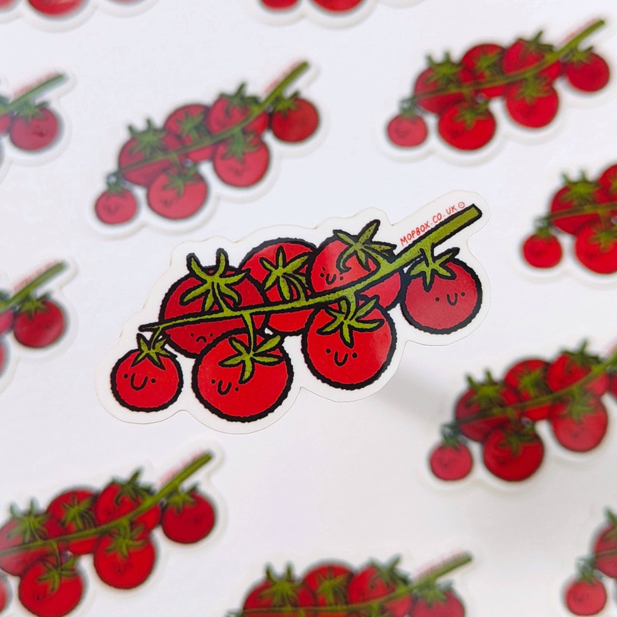 Mopbox – wholesale Sticker – Tomato Vine - Happy Fruit & Vegetables - Vinyl Sticker1