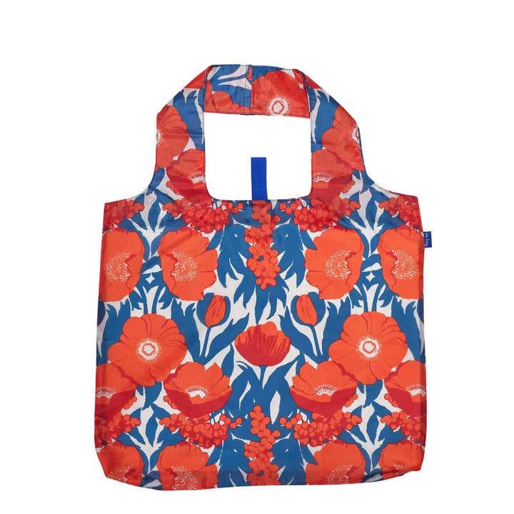 rockflowerpaper - Wholesale Grocery/Shopping Bag - ICELANDIC POPPIES blu Bag Reusable Shopper Tote