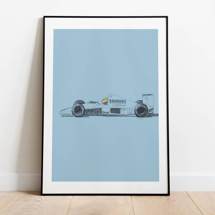 FIKANDCO - Wholesale Art Print - Ayrton Senna F1 art print0