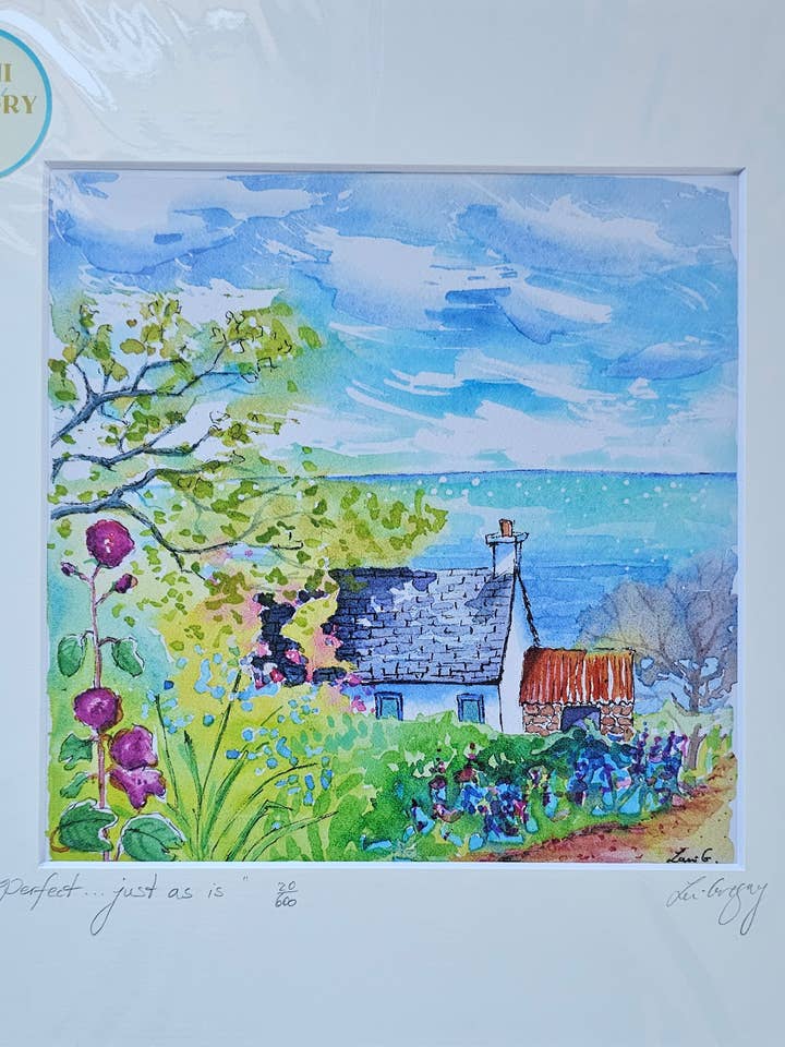 “perfeito... tal como está”
Impressão de edição limitada por atacado de Lani Gregory - Art