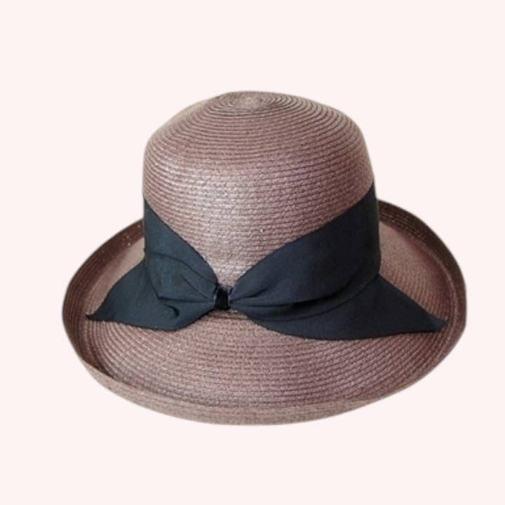 Queens INC - Wholesale Straw Hat - Women's - Fine Paper Braid Kettle Hat – Packable & Elegant Sun Hat