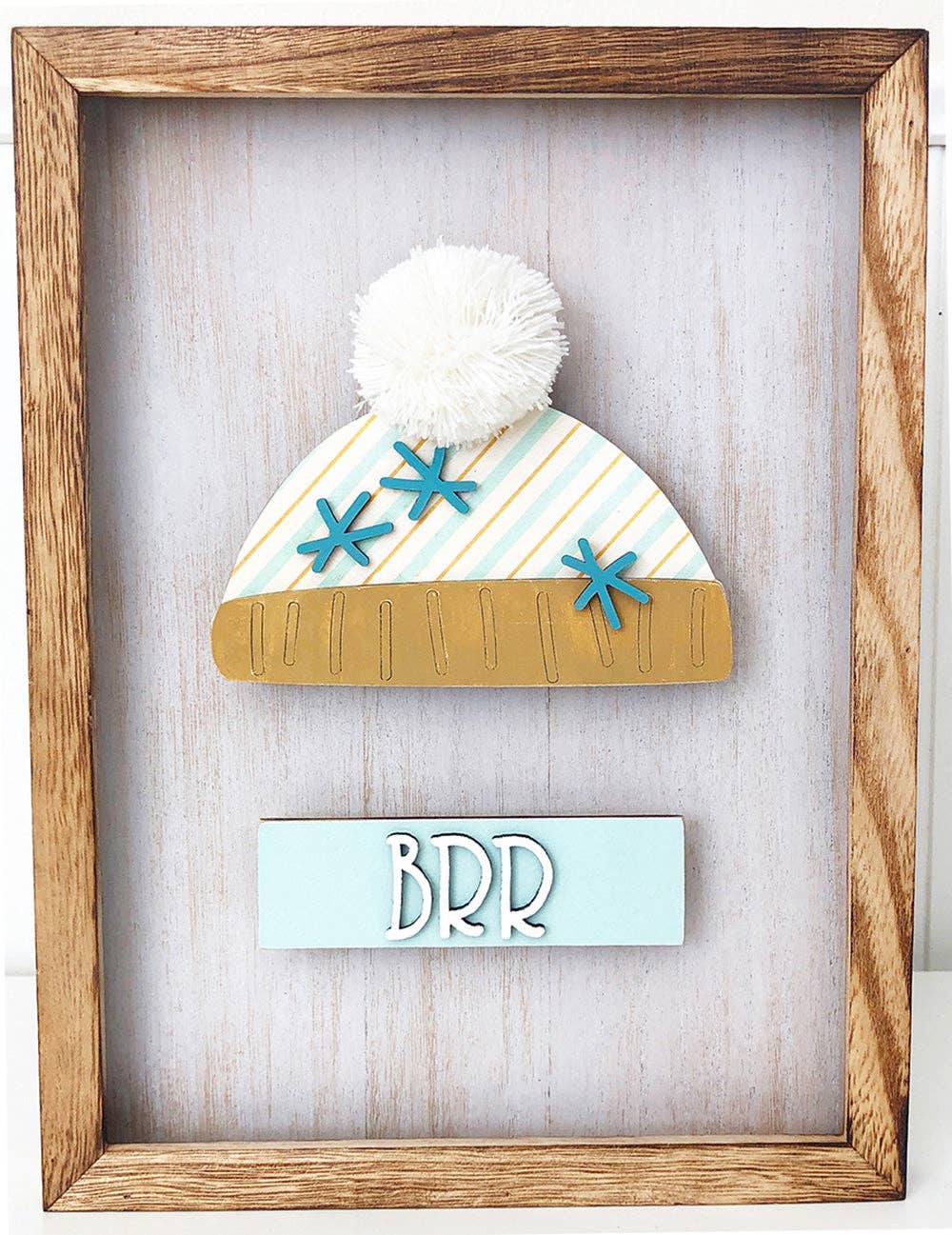 Foundations Decor - Wholesale DIY Craft Kit - Foundations Decor Simply Framed - BRRR Snow Hat DIY kit4