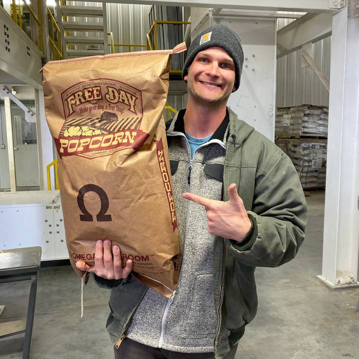 Free Day Popcorn Company - Wholesale Popcorn - Omega Mushroom™, 50 lb bag3