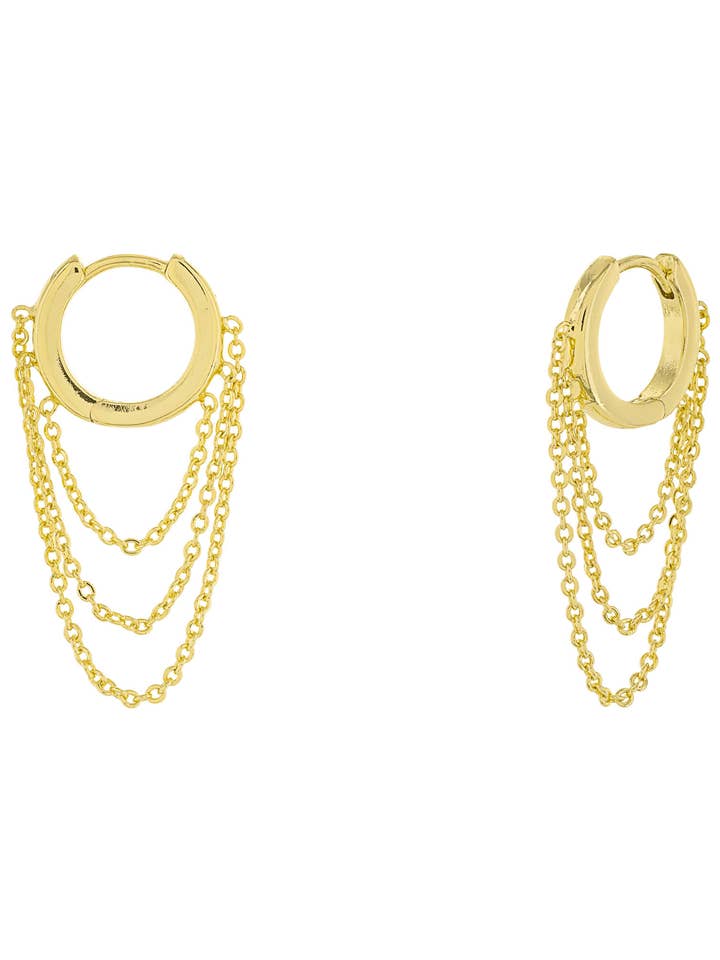 COL86484 Drop Hoop for wholesale by Le Glitz Collection