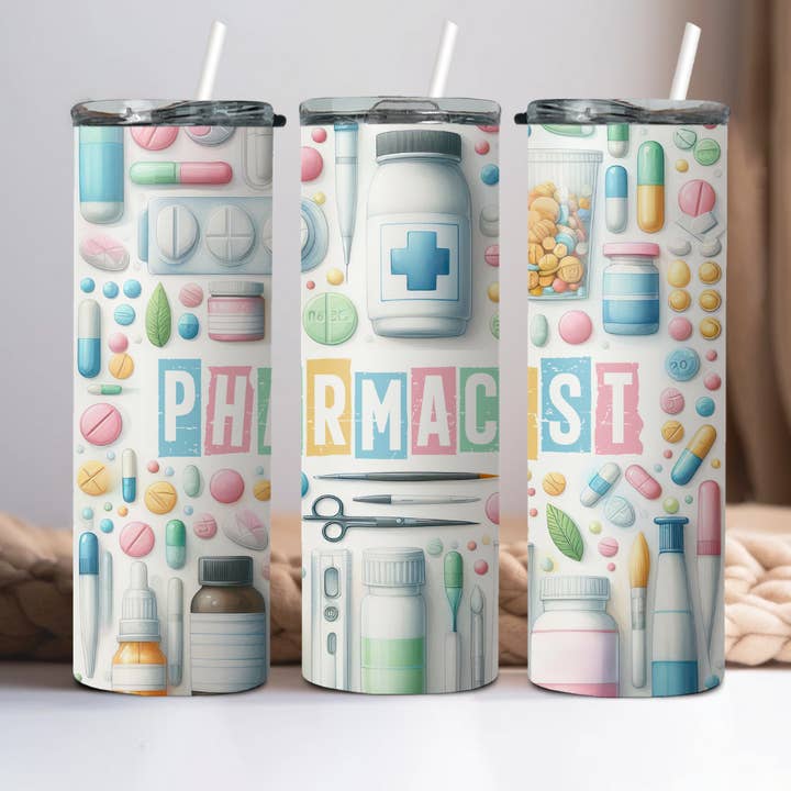 Farmacêutico Tumbler por atacado de Wicked Flower Creations