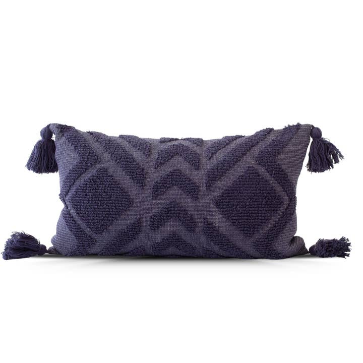 Blue Clarice Art Deco Pillow Cover – Elegant Geometric Design for wholesale on Faire