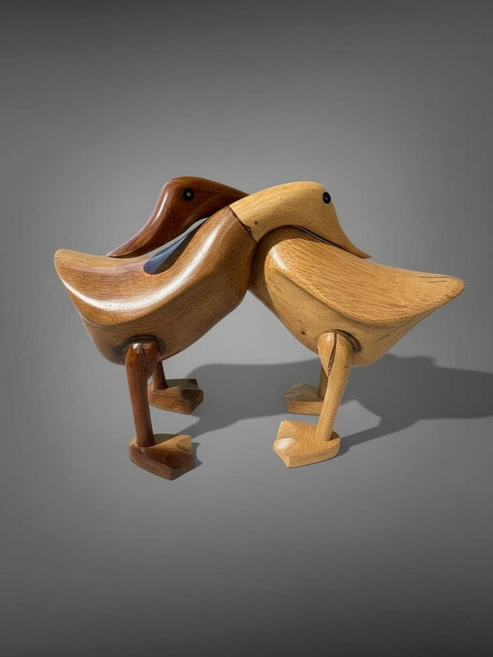 Patos abraçando - madeira de bambu de Bali por atacado de Batik Indah