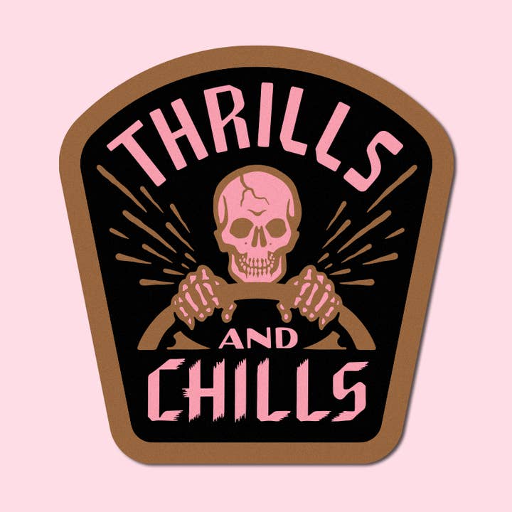 Hellcats USA - Wholesale Sticker - Thrills and Chills Sticker- Large0