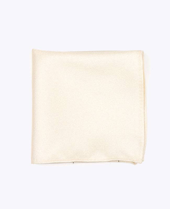 Unipap's - Wholesale Pocket Square - Men's - White Sequin Suit Pocket No. 1 in Polyester "Armand"1