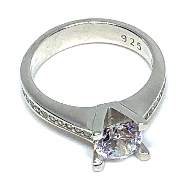 Swarovski Solitaire Engagement Style Ring for wholesale by Turkish Delight Jewelry
