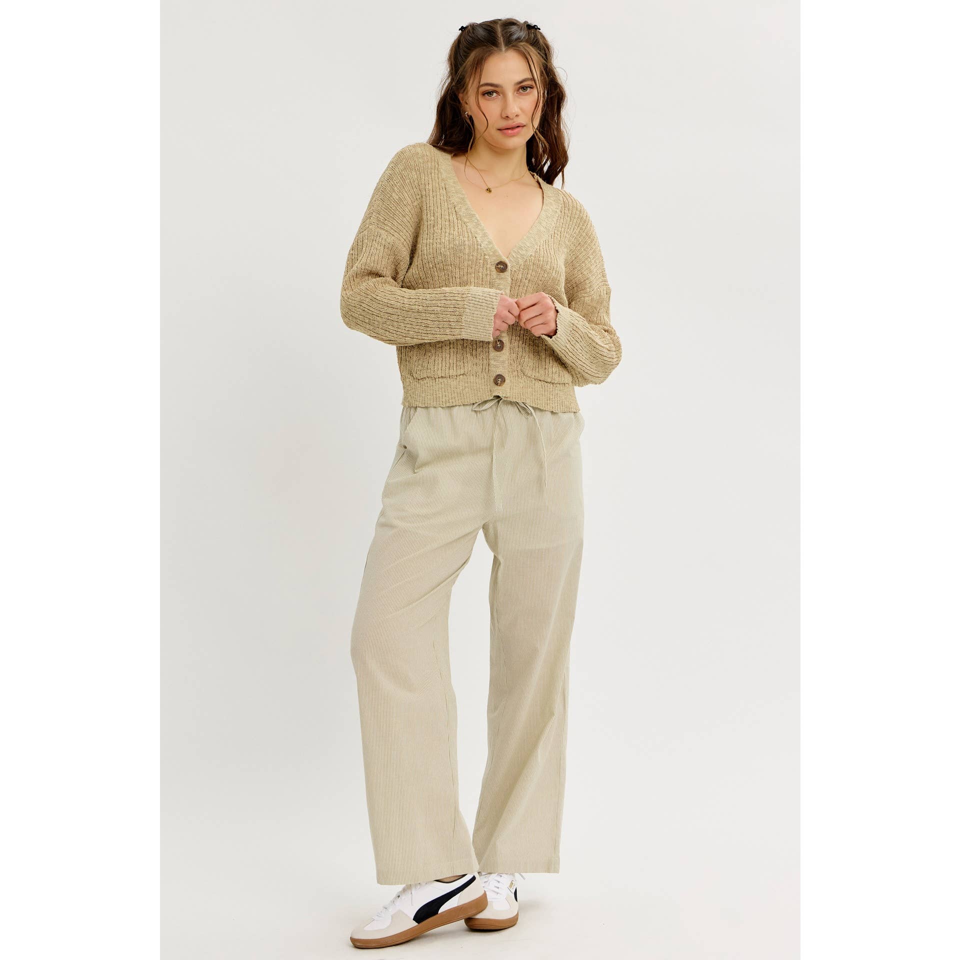 idem ditto – Engroshandel Cardigan - Dame – Ubesværet cool løs sweater-cardigan med lommer15