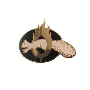 Brave Squirrel Pin for wholesale by Frog & Toad Press