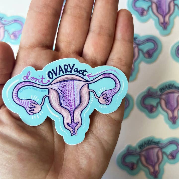 Reminder Stickers - Uterus for wholesale by Artery Ink