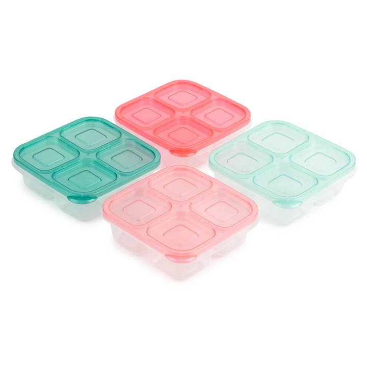 Core Home - Wholesale Food Storage Container - 4pc 4-Section Snackle Containers - VDG/BW/LCR/SRB2