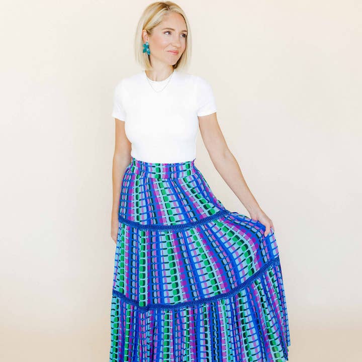 LINNY CO - Wholesale Dangle Earrings - Fern Statement Earrings - Mystic Lagoon2