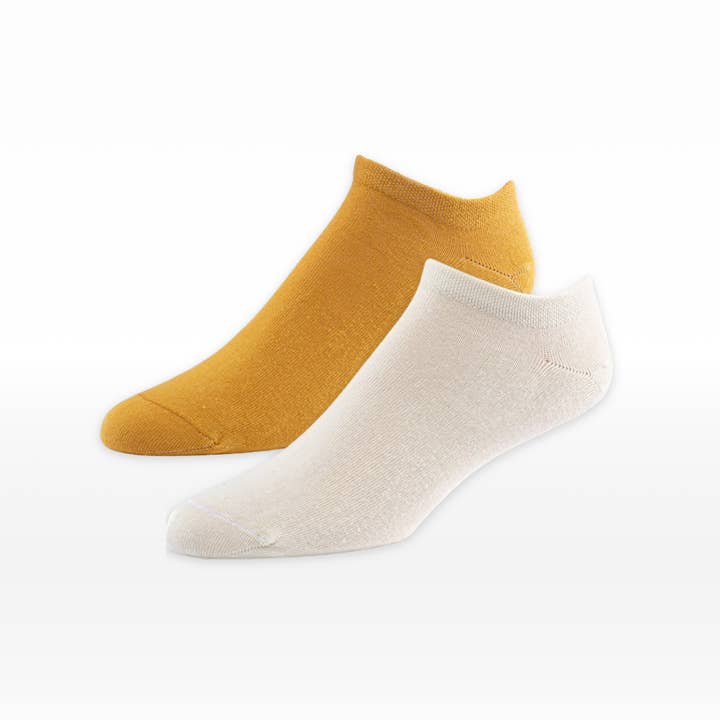 Maggie's Organics - Wholesale Socks - Unisex - Organic Cotton Socks - Lightweight Footie 2 Pak4