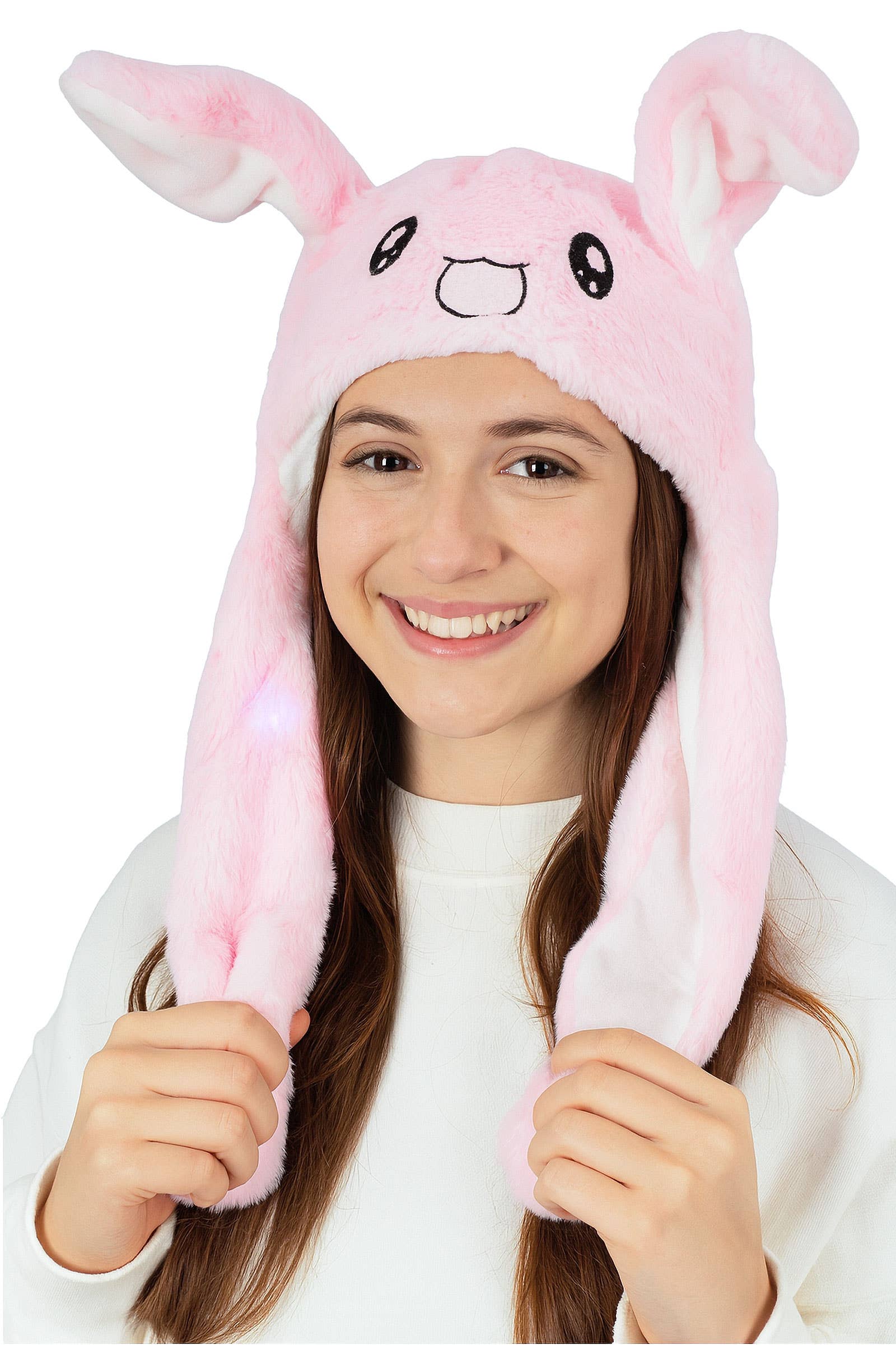 ASSORTED Animal Pals Led Light-up Ear Moving Faux Fur Hat for wholesale on Faire1