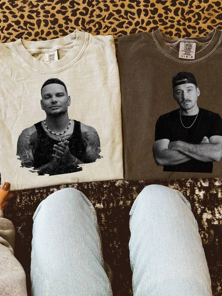 Distress comfort colors T-shirt Morgan Wallen Kane Brown voor wholesale door Broke Babes Wholesale