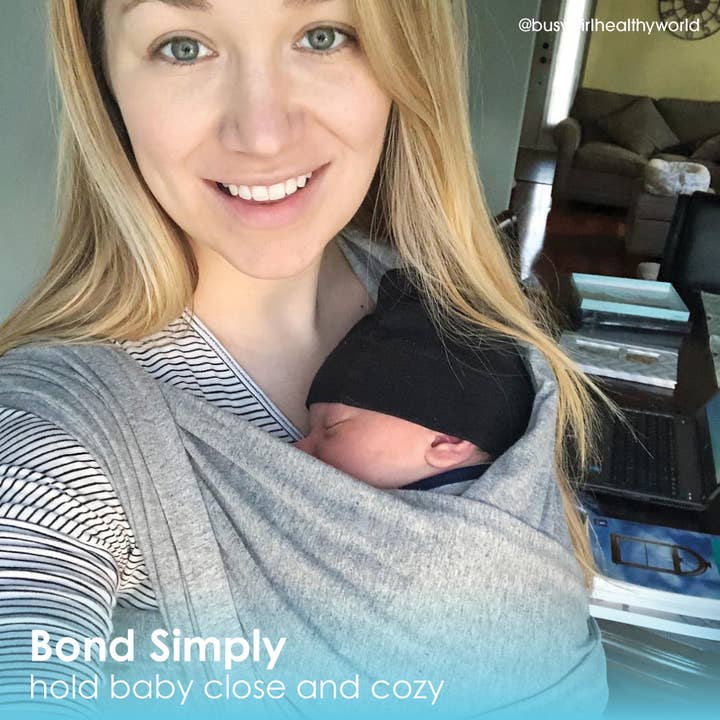 Baby K’tan Original Baby Carrier - Heather Grey for wholesale by B Snug Inc