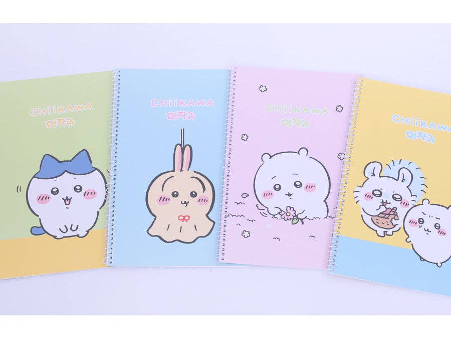 K-Wonderland - Wholesale Notebook - Chiikawa Mini Spiral Notebook – 150 x220mm 4 Cute Designs7