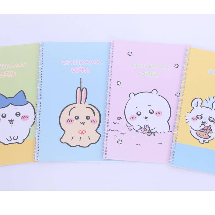 K-Wonderland - Wholesale Notebook - Chiikawa Mini Spiral Notebook – 150 x220mm 4 Cute Designs7