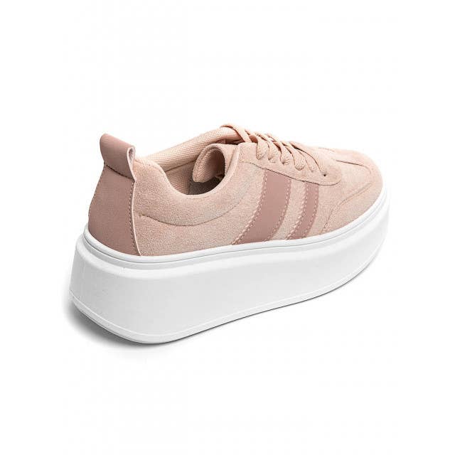 No Doubt Shoes - Wholesale Sneakers - Dames - DAMES SNEAKERS MET VETERS EN DIKKE ZOOL, ZIJDETAILS, ONTWERPERSTIJL12