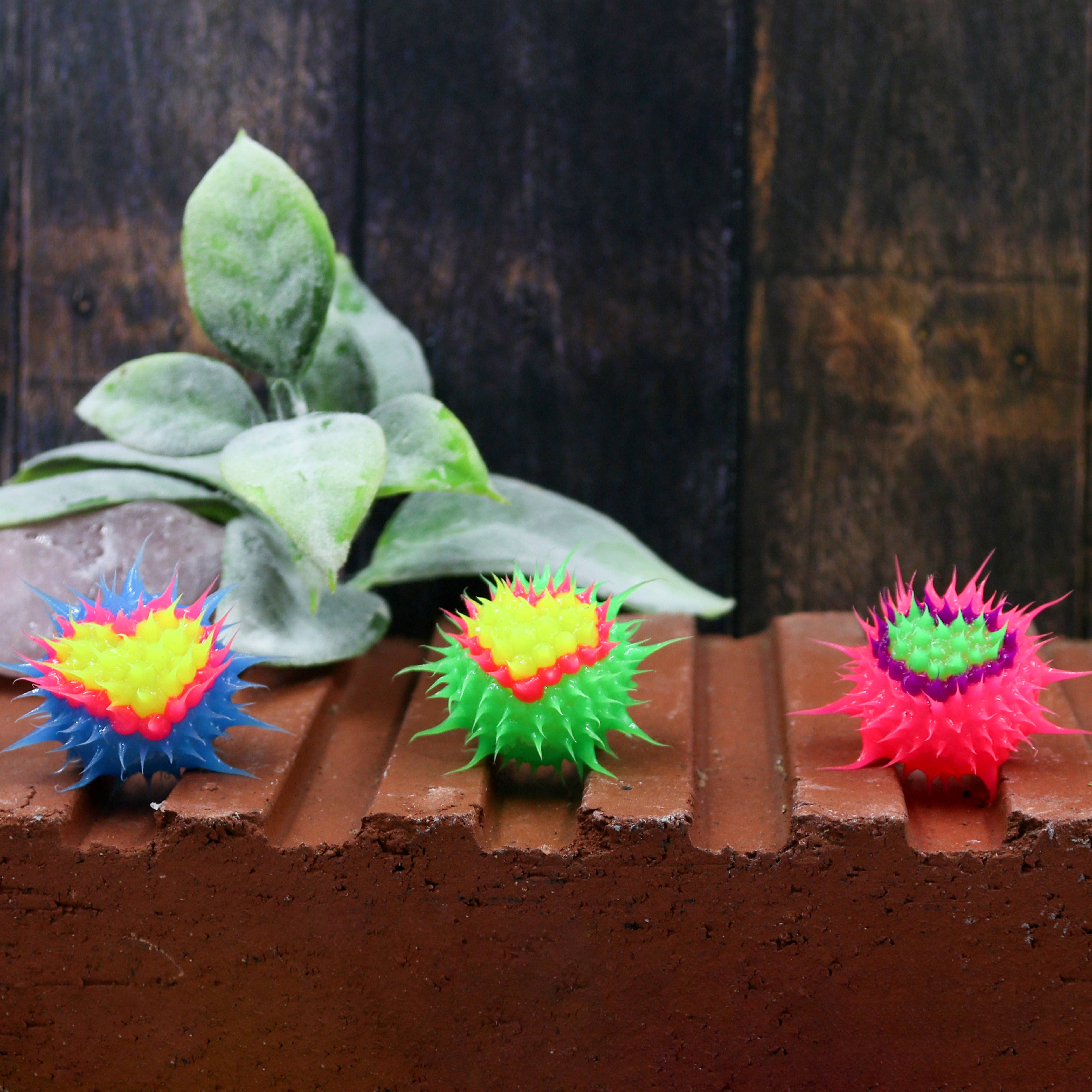 Natalia - Wholesale Pencil Topper - Kids - Spiky Silicone Sensory Fidget Pencil Toppers- SET 122