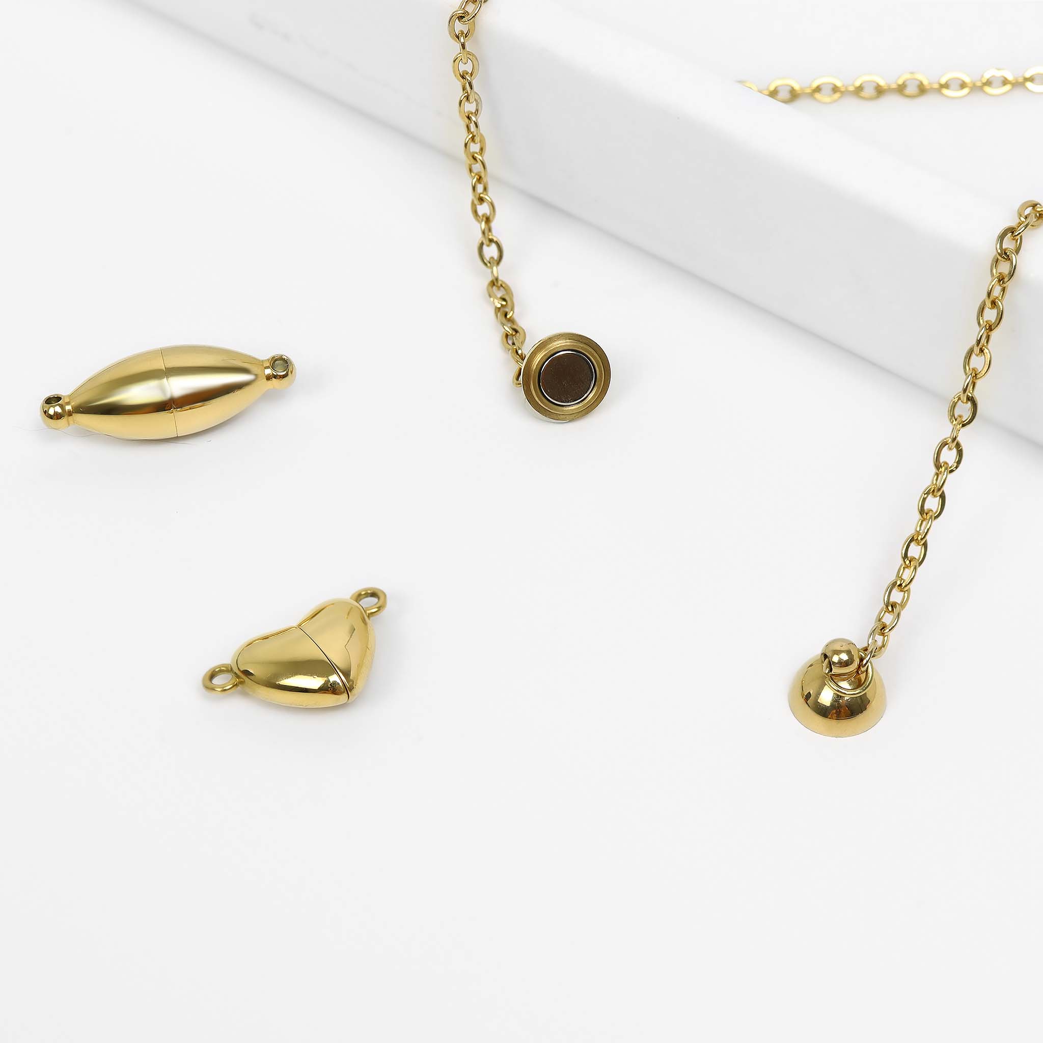 WJW – Großhandel Klammer – Runder Magnetverschluss aus Edelstahl PVD – 6 mm, 8 mm, 10 mm4