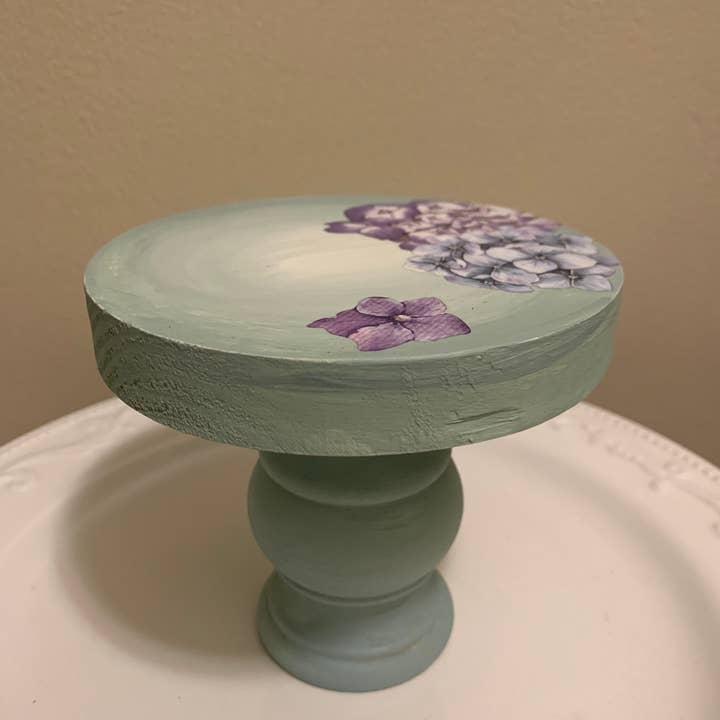 hortensia, pedestal azul pálido, alto para venta al por mayor de Petite Pedestals