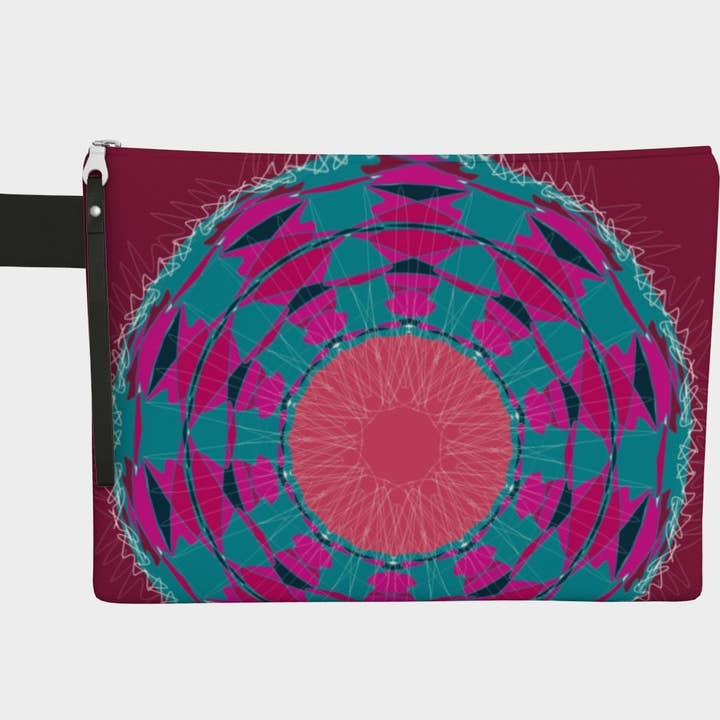Zippered Cotton Canvas Carry All | Kaleidoscope for wholesale by Creative Artifacts HQ